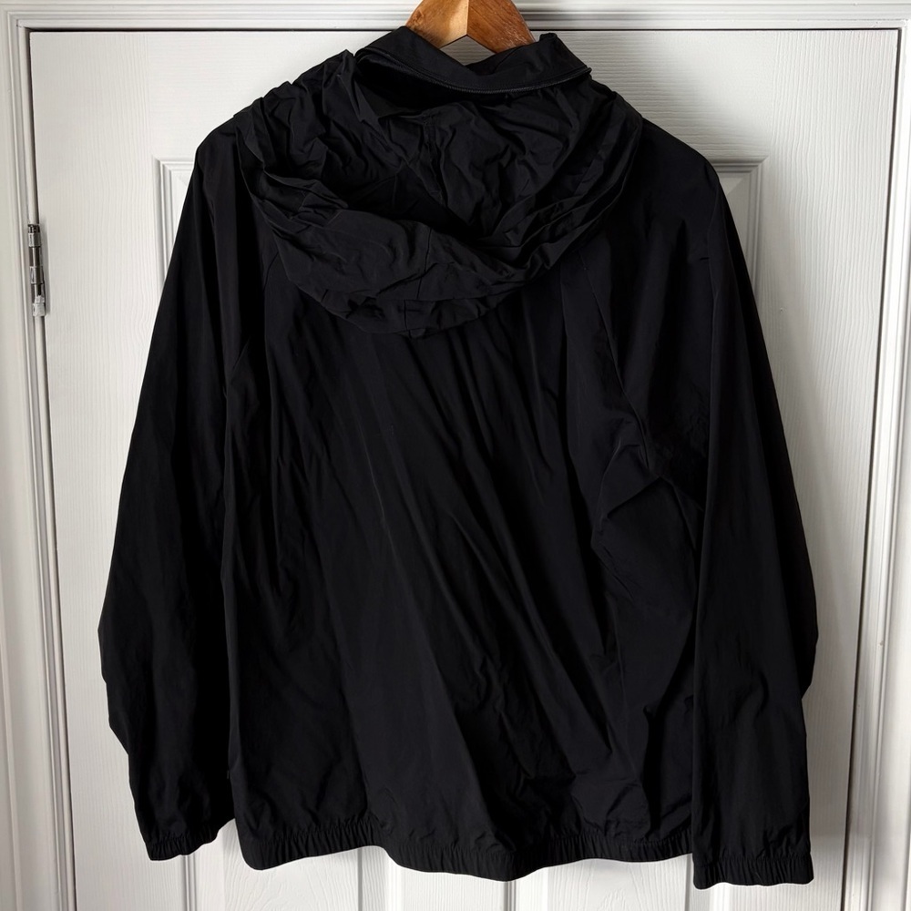 VS Pink Mockneck Anorak Zip Jacket Lightweight Coat Hooded Black L/XL - Picture 4 of 8